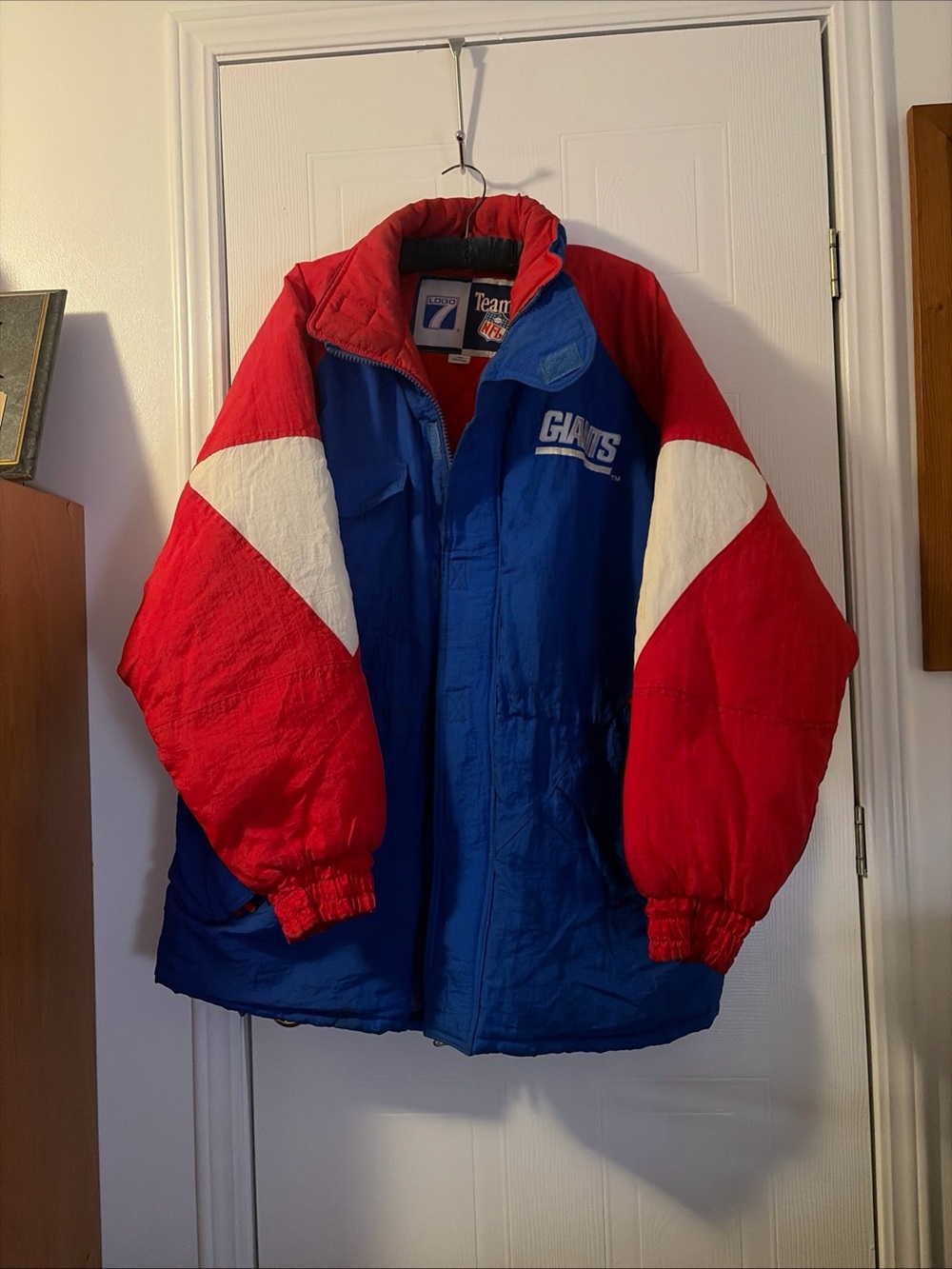 New york Giants Logo 7 Jacket Size L Vintage